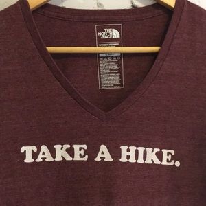 North Face take a hike t-shirt
